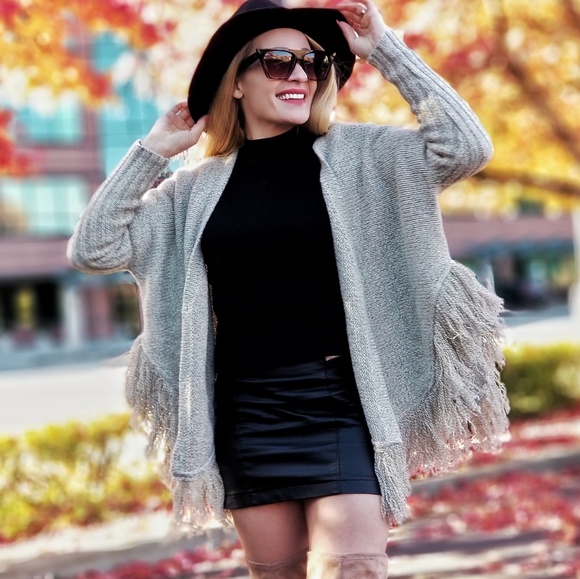 Fringe Button Down Cardigan - Picture 2 of 4